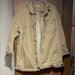 Madewell Beige denim Shacket